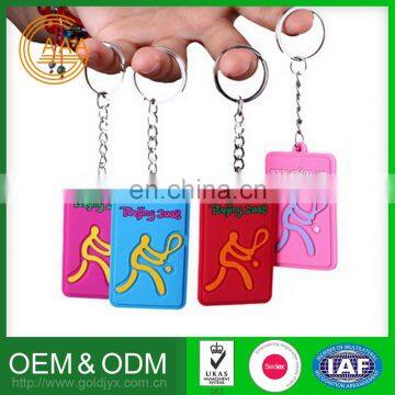 Golden Supplier Custom-Made Silicone Keyring High Quality China Keychain Manufacturer