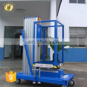 7LSJLI Shandong SevenLift 10m Tilt Back Aluminium Vertical Hydraulic Telescoping Electric Material Transportable Man Lift photo-3