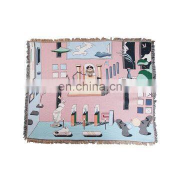 RAWHOUSE Woven Aztec Blanket for Living Room Christmas Decoration photo-4