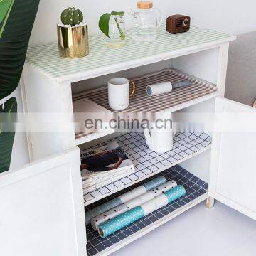 Home Kitchen Oil-Proof Oxford Grid Mat Pad Shelf Paper Drawer Liner Moisture-proof Pad photo-2