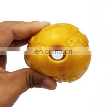 wholesale golden color ball snacks leakage dog toy ball