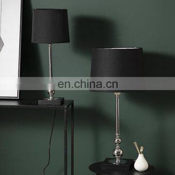 Modern Luxury Metal Base Bedside Lamp Wholesale Hotel Home Decor Custom Desk Lamp photo-6