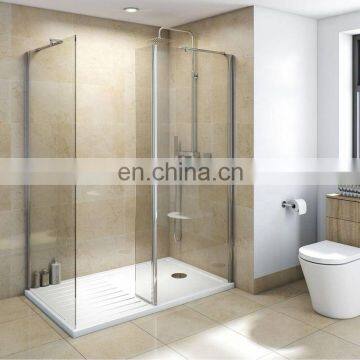 low prices tempered glass clear tempered/float glass easy cleaning shower glas