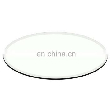 High Quality Clear Bevelled Edge Tempered  Glass Table Top