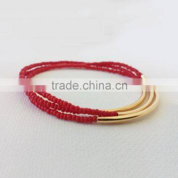 Black Seed Bead Wrap Bracelet for Girl photo-4