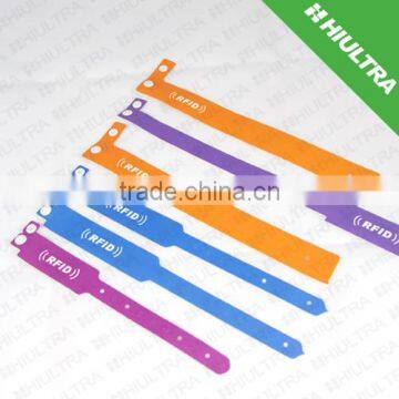 ISO18000C UHF EPC Gen2 One-time Tyvek wristbands for event