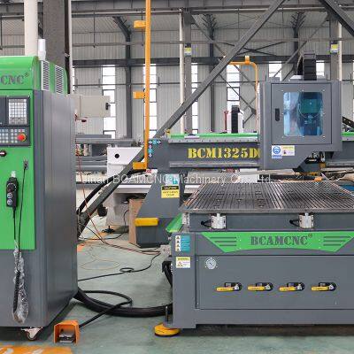 Factory supply wood panel furniture cabinet cnc nesting machine loading and unloading with ATC