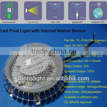 Led Pixel Light with internal motion sensor