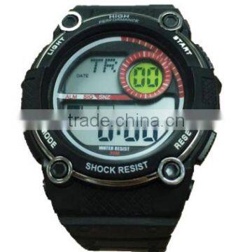 fashion LCD digital stopwatch sports wrist watch at low price