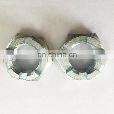 DIN 935 Carbon Steel Grade 8 Yellow Zinc Hexagon SlottednutM10 M12 photo-4
