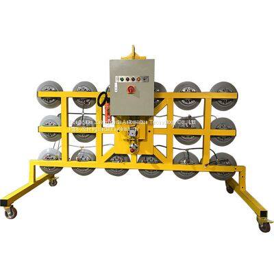 Zhengxinda 3200kg Electric Suction Cup Pneumatic Turnover Crane Vacuum Spreader Large Glass Suction Crane photo-5
