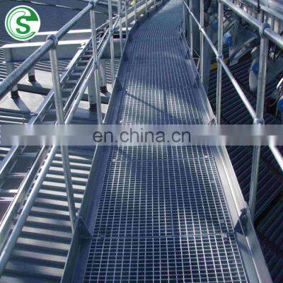 Galvanized steel ball joint handrailing industry grating platform stanchions handrail