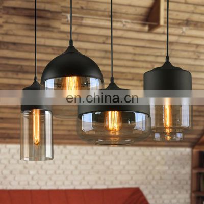 Vintage Decorative Glass Pendant Light Restaurant Hanging Lamp