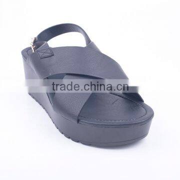 New Design Fashion Flat Summer Platform Sandals Shoes Women 2016 With Buckle photo-3