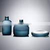 Guangzhou Manufacturer Wholesale Home Table Decoration Blue Glass Jar Vase Set photo-5