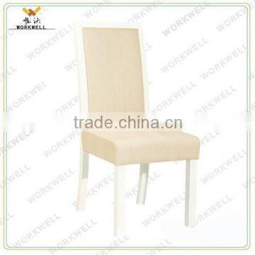 WorkWell GOOD fabric high quality dining chair with Rubber wood legs Kw-D4115