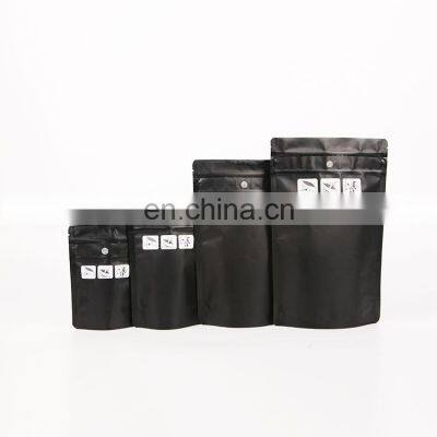 High quality Black Smell proof Child resistant mylar plastic Zipper packaging bags