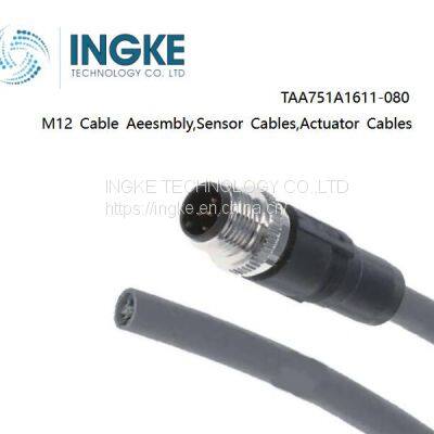 INGKE,TAA751A1611-080,M12 Cable Aeesmbly,Sensor Cables / Actuator Cables