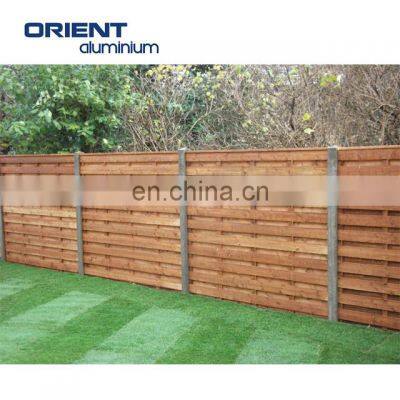 Aluminum Fence Wood Grain Slat Panels