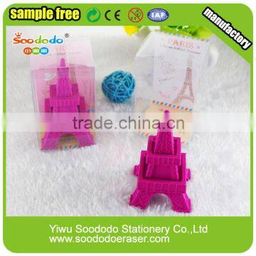Cute 3D Eiffel Tower Eraser PVC Box Packing photo-3