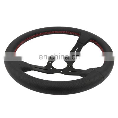 350mm Perforated Leather Classic Car Steering Wheel