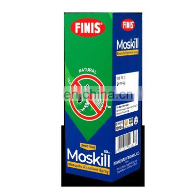 Factory Price Mosquito Repellent Spray 60 ML Flying Insects Killing Spray Deet Free Mosquito Insecticide From Bangladesh
