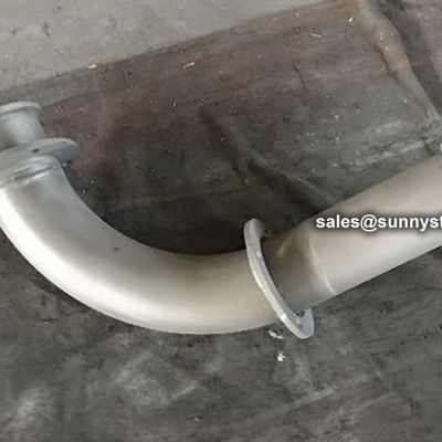 Alumina Ceramic Lined Pipe Elbow With Loop Flange