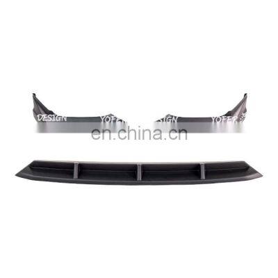 High quality pp front lip front bumper lip spoiler splitter body kit black front lip