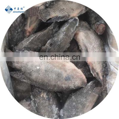 China Frozen Cleaned Gutted Scaled Tilapia Manufacture Niloticus Frozen Fish Seafood Black Tilapia