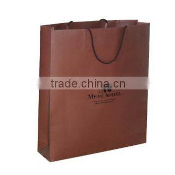 Custom printing low cost brown shopping kraft paper bag china