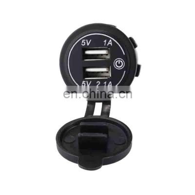 modified car charger single aperture 3.1A with touch switch car USB charger for Car and motorcycle