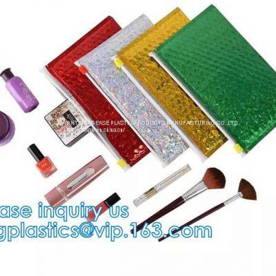 Recyclable Reusable PE Bubble Zipper Bag Slider Bag For Cosmetic Lash Goods Package US Free Shipping Cosmetic Makeup photo-2