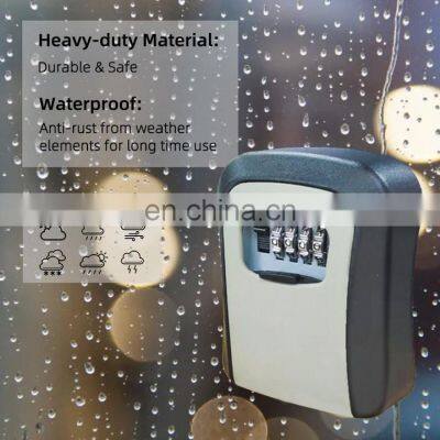 Wall Mounted Car Key Safe Security Key Lock Box Home Storage Key Lock Box for Outdoor Key Box Safes photo-4