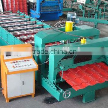 Pre painted roof sheet crimping forming machine