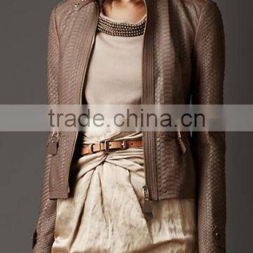 Python Peplum Jacket for lady