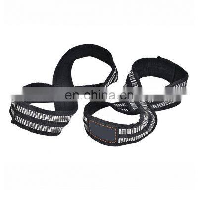 Wholesale OEM custom logo gym Weight figure 8 lifting straps