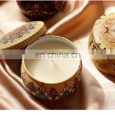 ENO 4PCS candle set custom candle package and fragrance gift smokeless custom soybean wax fragrance aromatherapy tin candle