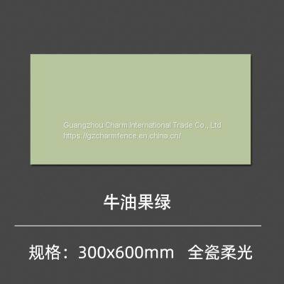 Североевропейская стенная плитка мягкого света авокадового цвета 300 × 600 для кухни