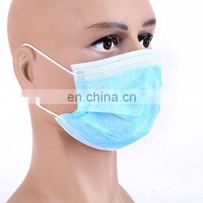 Non-wowen Mouth Covering Protective 3ply BFE 95% CE Certified Protective Face Mask Disposable