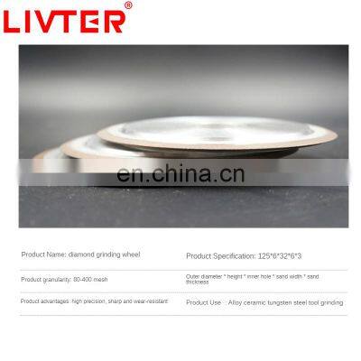 LIVTER Double Bevel PSX Diamond Wheel Grinding Ceramic Graphite Tungsten Steel Alloy Forming Grinding V-groove Grinding Wheel photo-4