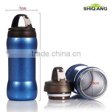 300ml stainless steel vacuum thermos with tea filter and button lid