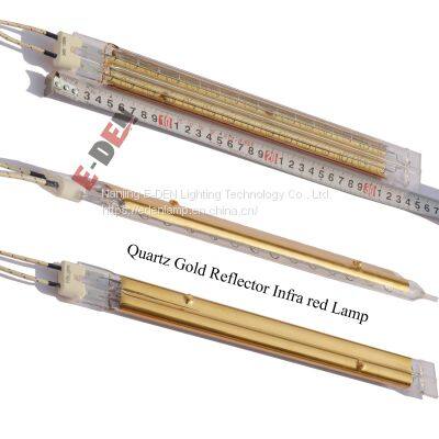 Medium Wave Infrared Quartz Lamp Twin Tube Heating Lamp For Laminated Glass Cutting Tables