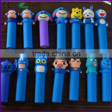 2015 hot products PVC cartoon phone charger Shenzhen 2600mAh power bank