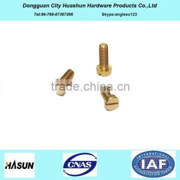 Flat Head Brass Metal Decorative Screw with ISO 9001 Certificate