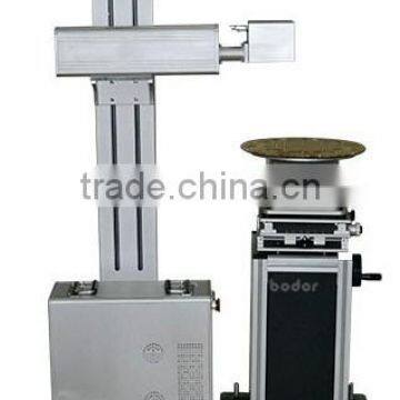 Automatic turntable fiber co2 laser marking machine