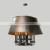 American Style Brass Vintage Indoor Art Creative Candle Pendant Light Hat Lamps Luxury Chandelier for Villa Hotel Home