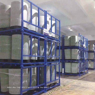 Foldable Stacking Rack Demountable Stacking Rack for Canvas Textile Rolls Fabric Stackable Rack photo-2
