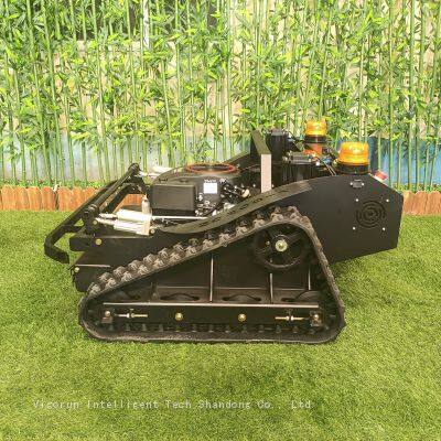 remote control track mower, China industrial remote control lawn mower price, robot slope mower for sale