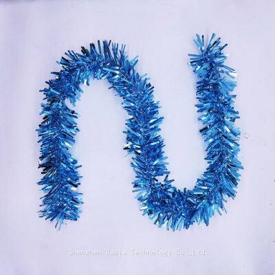 Colorful Rainbow Tinsel Garlands - Shiny Decor for Holiday Parties & Tree Ornaments photo-5