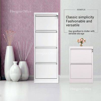 Industrial Steel Hanging Labor Cabinet | Secure Card File Storage with Lock System Metal Drawer Cabinet Office Furniture Metal Vertical Filing Cabinet